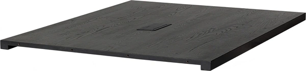 Tillægsplade Woood Tablo Lungo   Sort Asketræ 150ã 120ã     Med Strømstik Usb