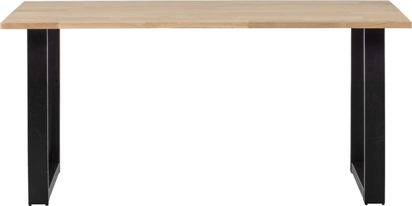 Spisebord Woood Tablo  -leg Plankebord   Massiv Egetræ 160x90x75   Natur Sort