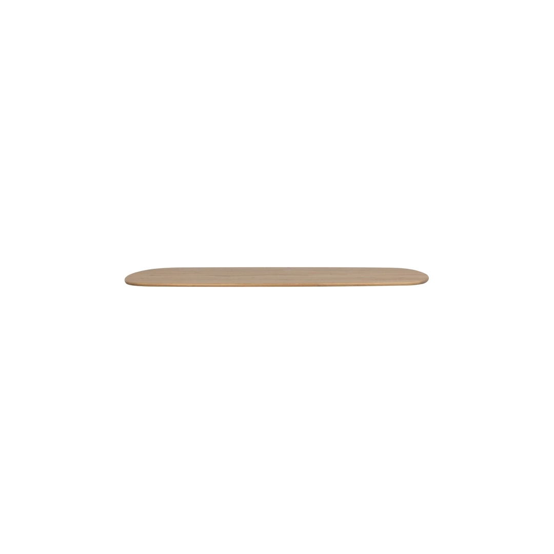 Ovalt Plankebordplade Woood Tablo Fsc-  220x100   Natur