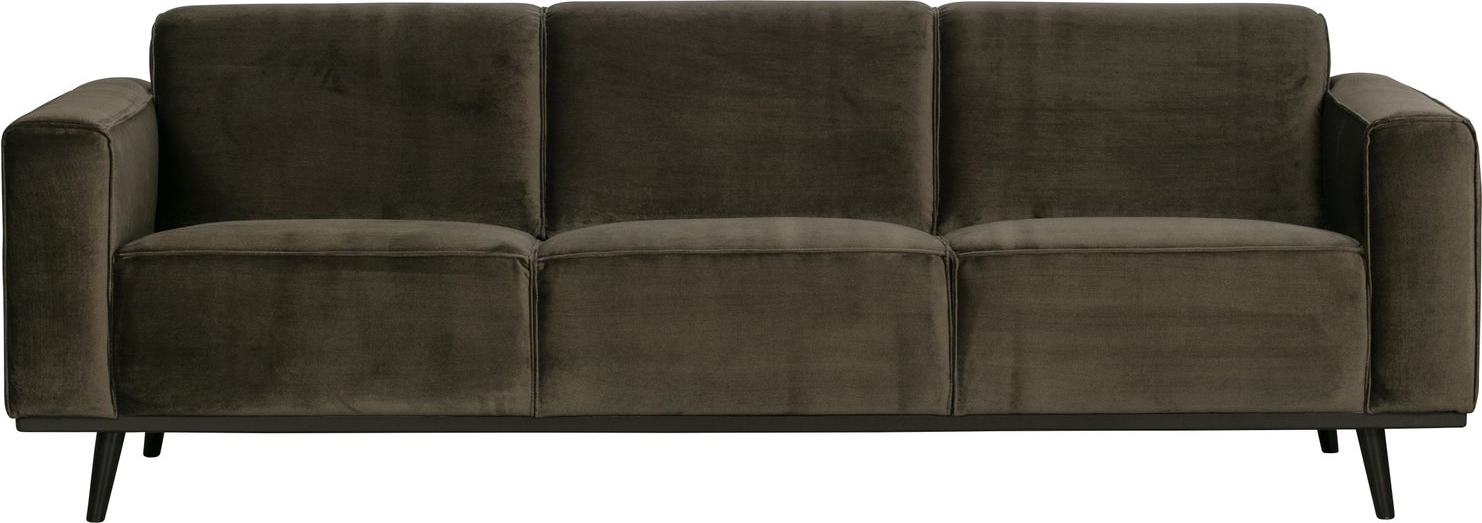 -personers Sofa Woood Statement  Varm Grøn Knittet Velour  230    Slidstærk  Fnulrer Ikke