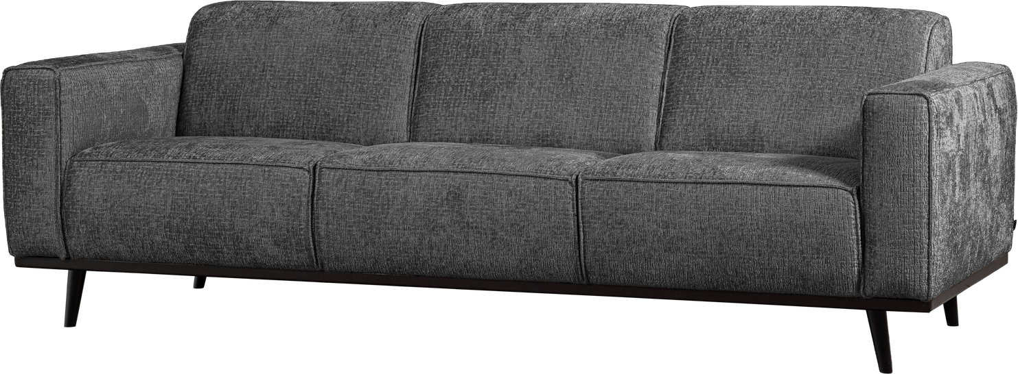 -personers Sofa Woood Statement  Ferra Velour Grå Mountain    230    Høj Siddekomfort