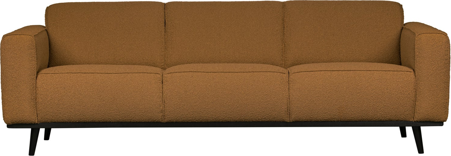 -personers Sofa Woood Statement Rødbrun Bouclé 100  Polyester B230   Birketræsben