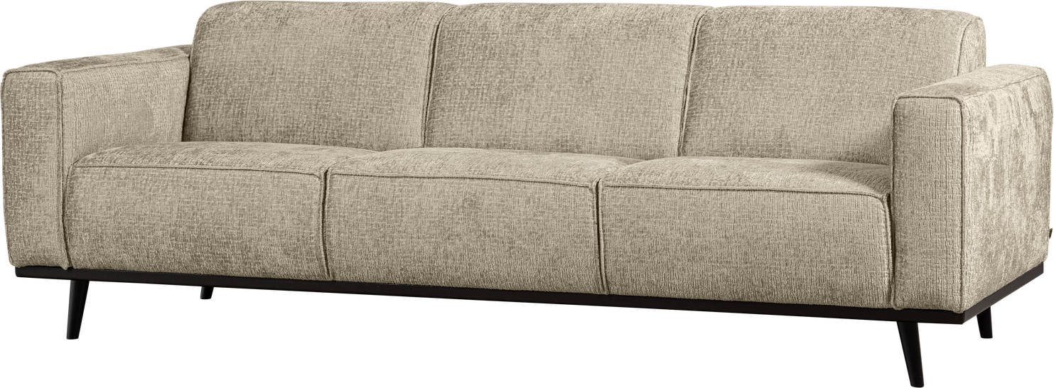 -personers Sofa Woood Statement Strukturvelour Wheatfield Beige 230 Bred