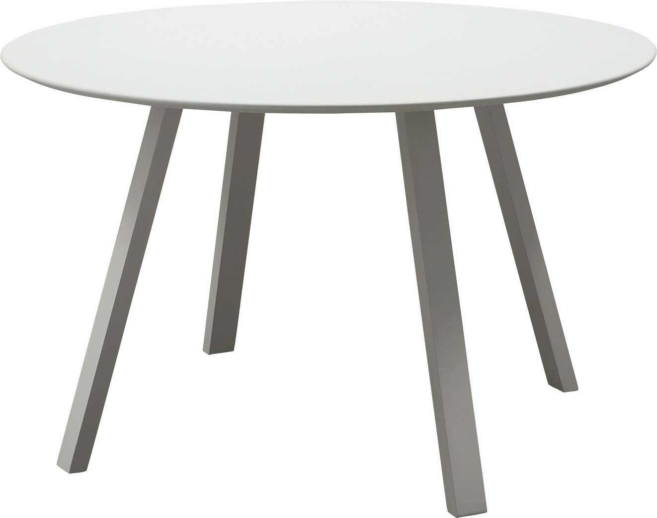 Udendørs Spisebord Woood Collection  Rundt Havebord   Korrosionshæmmende Aluminium  Mist  ø120