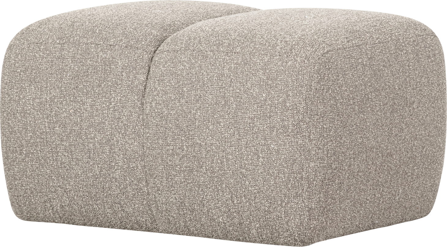 Puf Woood Mojo Beige Melange Bouclé Siddepuf   Fodskammel  Robust 100  Polyester  Martindale 100 000  H45