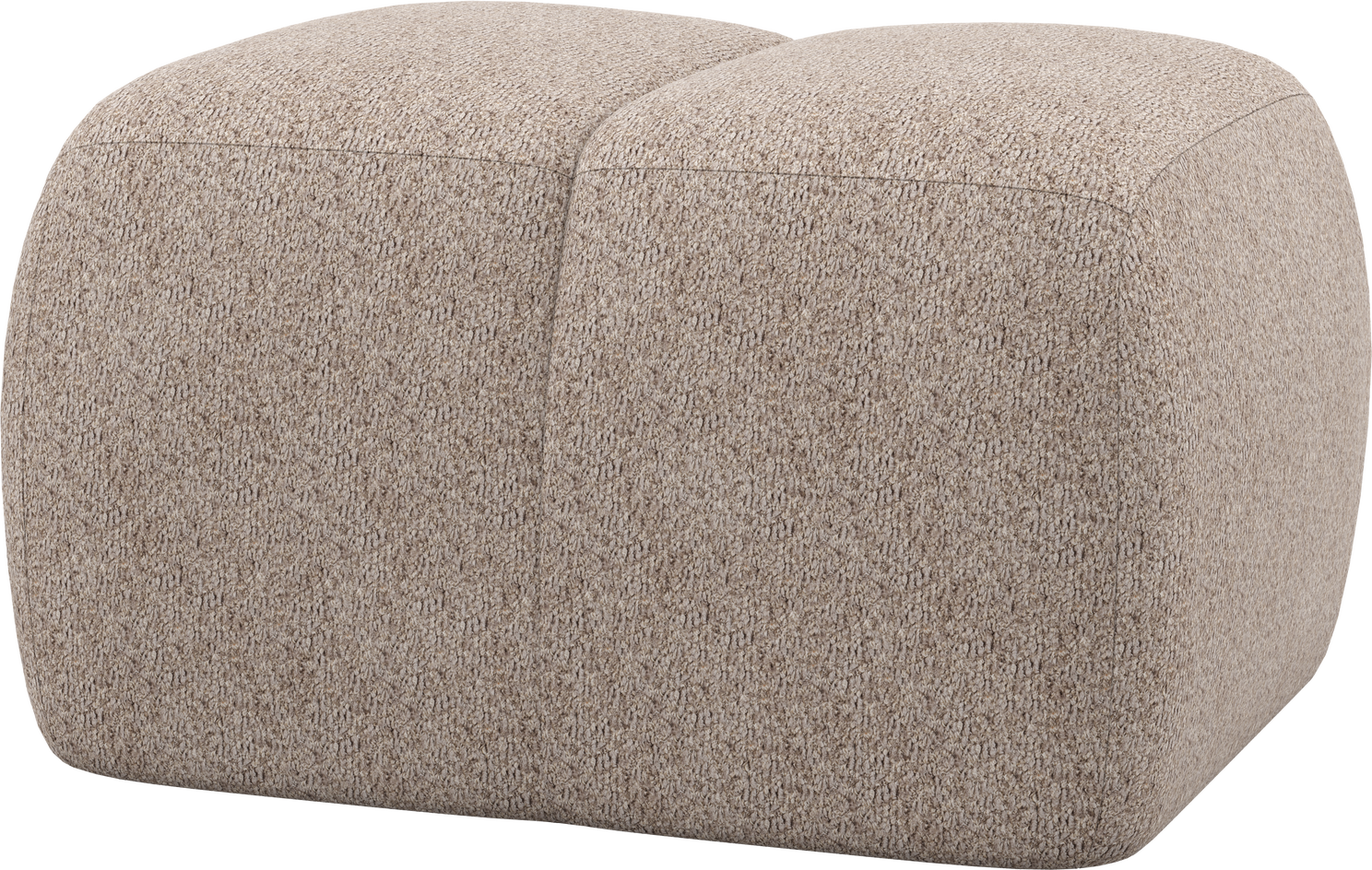 Puf Woood Mojo   Chenille Siddepuf Fodskammel  Mørk Sand  H45ã B84ã D64