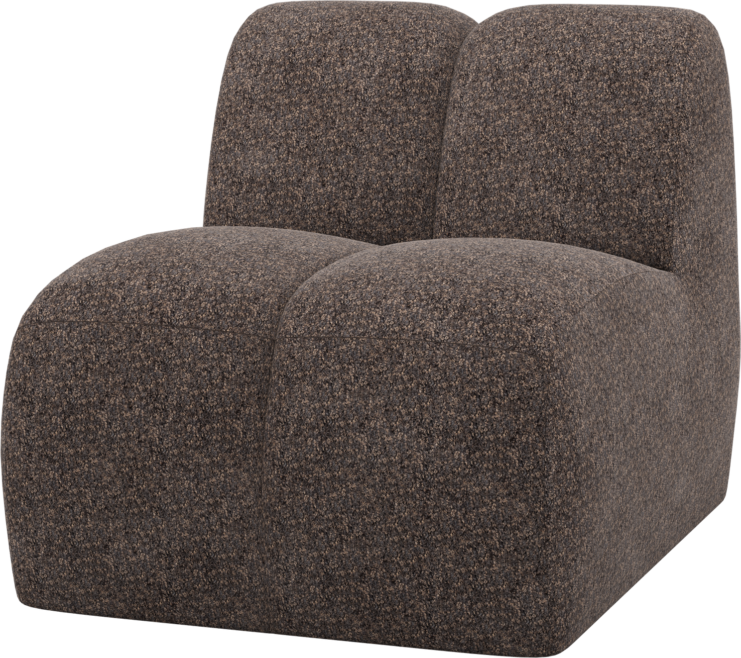 Modulsofa Woood Mojo Midtermodul  Brun Chenille  H74ã B84ã D97