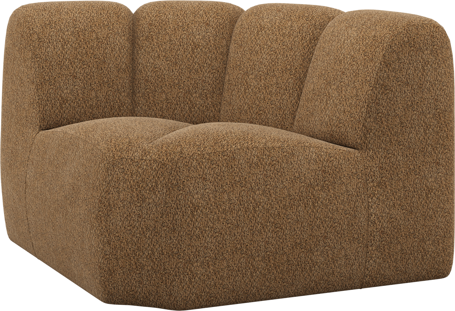 Hjørnemodul Til Modulsofa Woood Mojo  Chenille 100  Polyester  Honninggul  110x110 H74