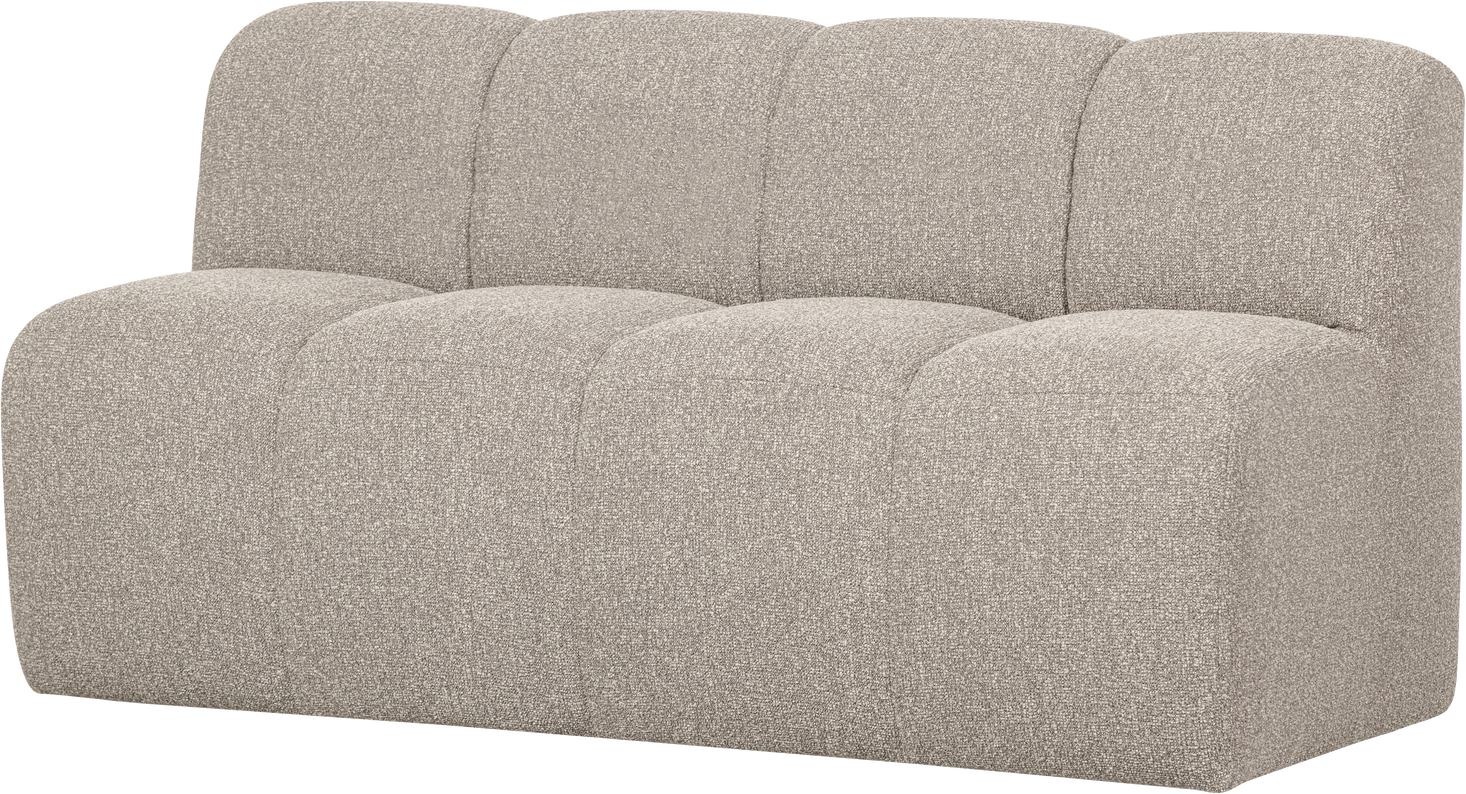 Spisebænk Sofabænk Woood Mojo 164   Beige Bouclé Med Ryglæn  100  Polyester  Robust Konstruktion