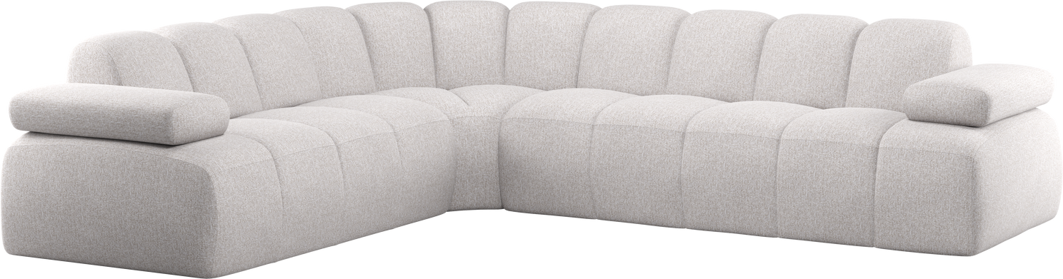 Hjørnesofa Woood Mojo Venstrevendt Chaiselong Bouclé Ecru 310x230   100  Polyester