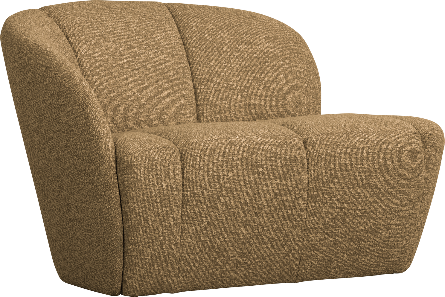 -personers Sofa Woood Mojo Brunmeleret Bouclé Venstrevendt B112xd77   Fast Polstring 100  Polyester