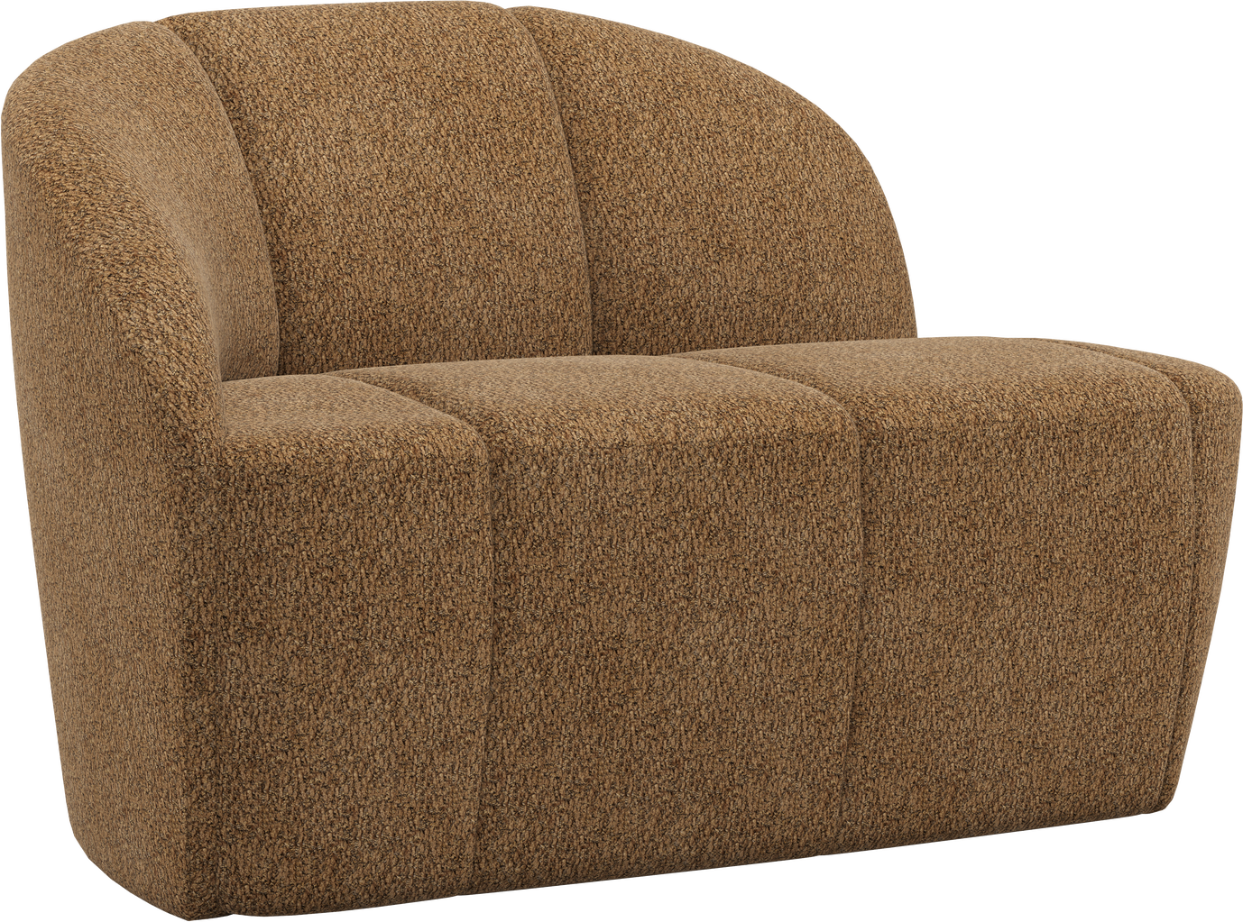 -personers Sofa Woood Mojo Venstrevendt Bænkemodul  Honninggul Chenille  Kompakt 112   77   73