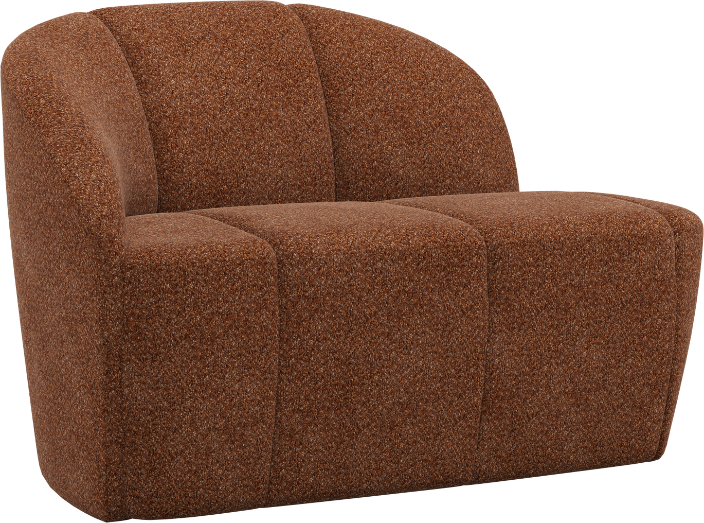 -personers Modulsofa Woood Mojo  Rustbrun Chenille Venstre