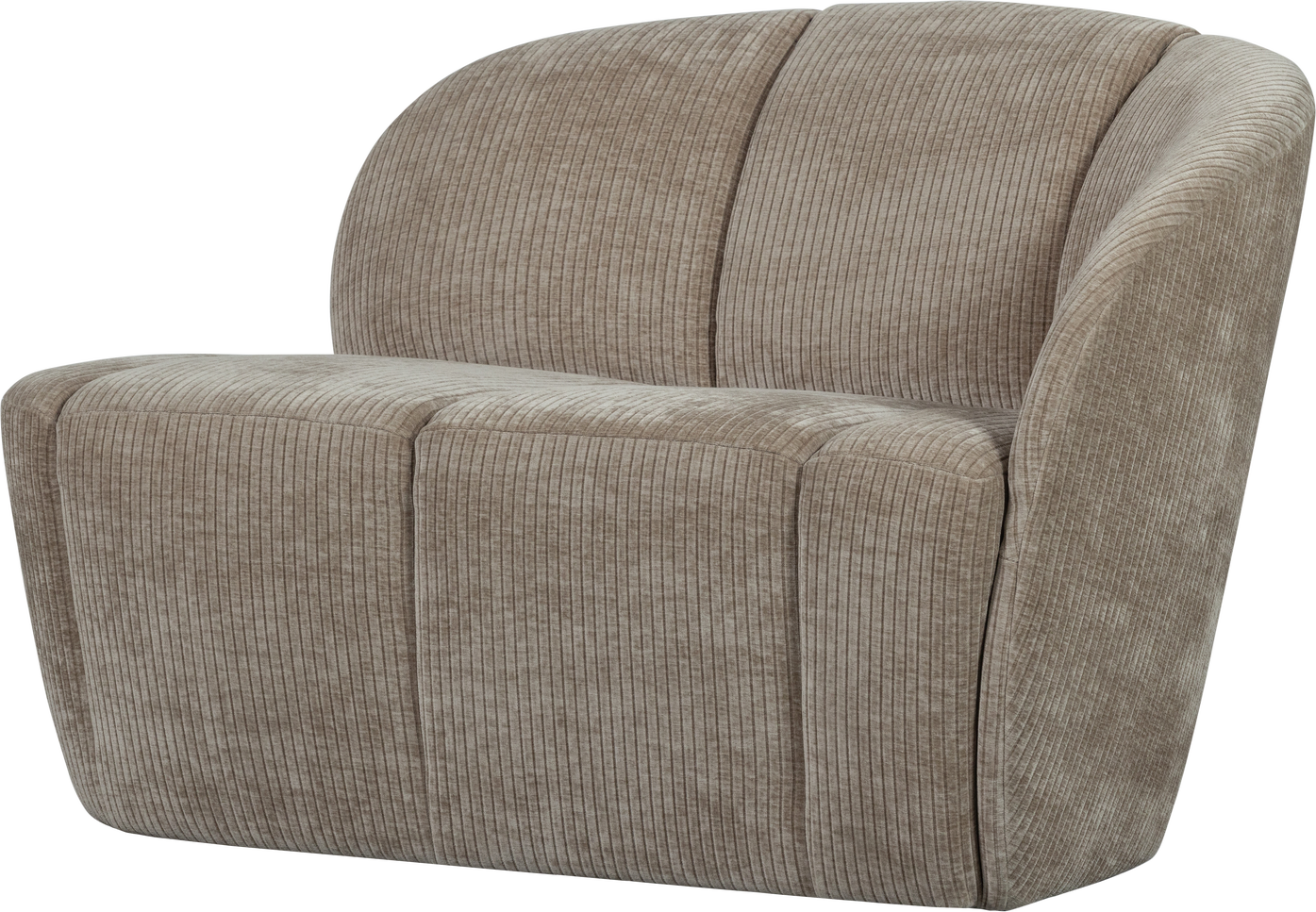 -personers Sofa Woood Mojo  Højrevendt Mørk Sand Ribstof  Jacquardvævet Fløjlsagtig Overflade
