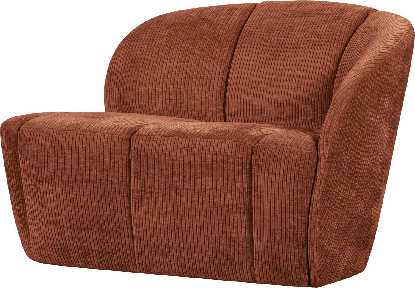 -personers Sofa Woood Mojo Rustbrun Ribstof 100  Polyester B112   Højre