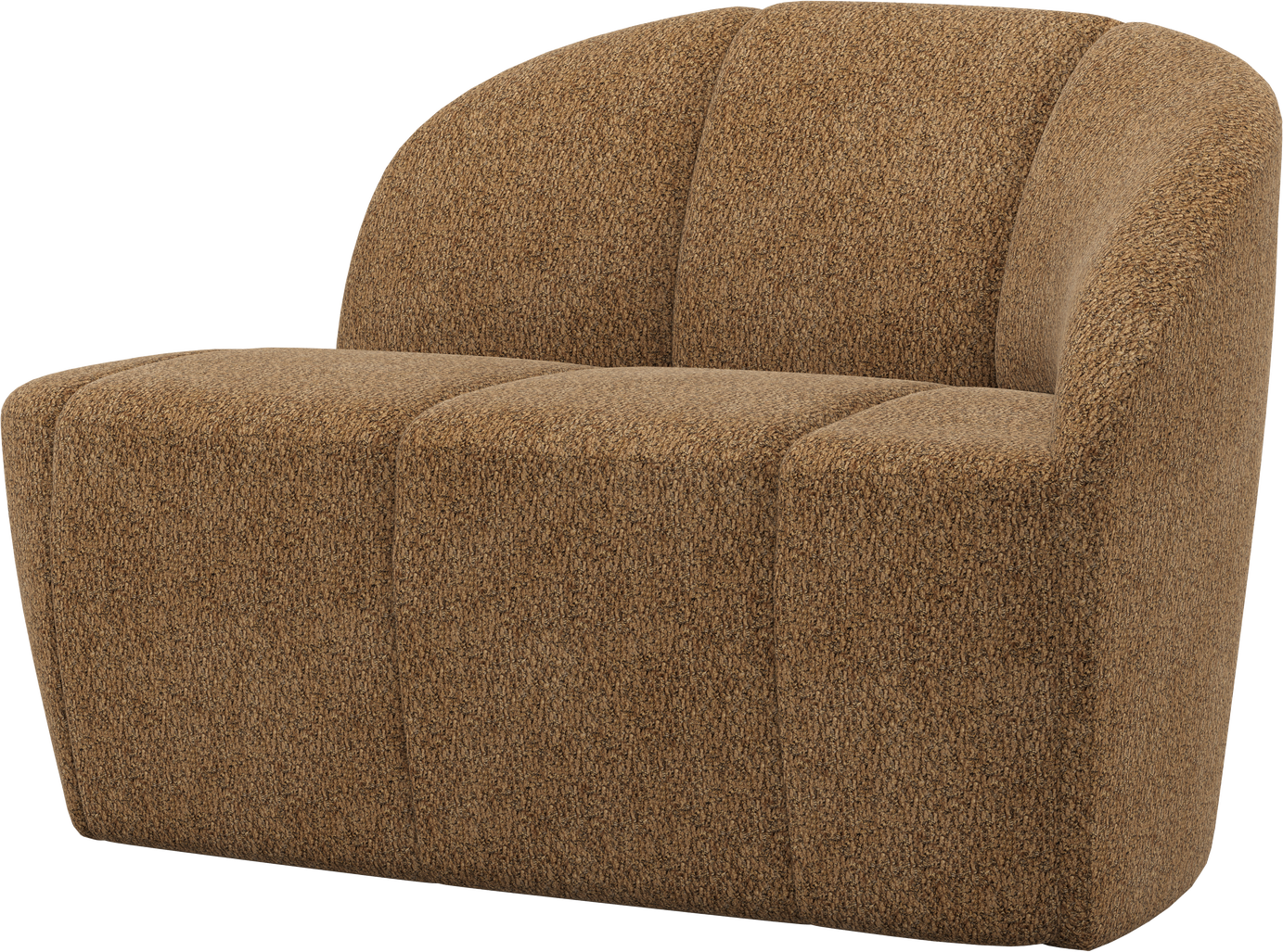 -personers Modulsofa Loveseat Woood Mojo Honninggul Chenille Valley    Højre Modul  H73 B112 D77