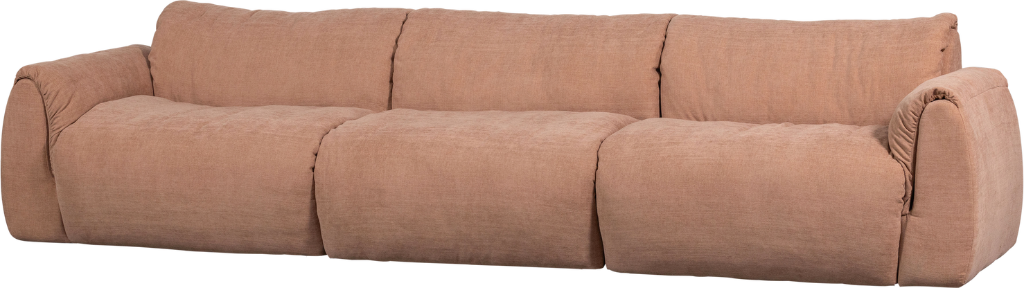-personers Sofa Woood Baggy  Vævet Chenille  100  Genanv  Polyester  Old Pink Lyserød  B319ã D101ã H81