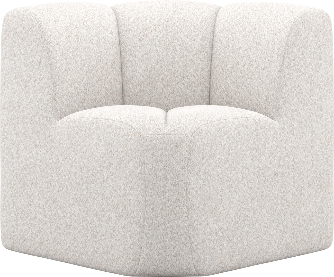 Sofabænk Woood Mojo Ecru Valley   Chenille  Spisebænk Hjørne Med Ryglæn 83x83