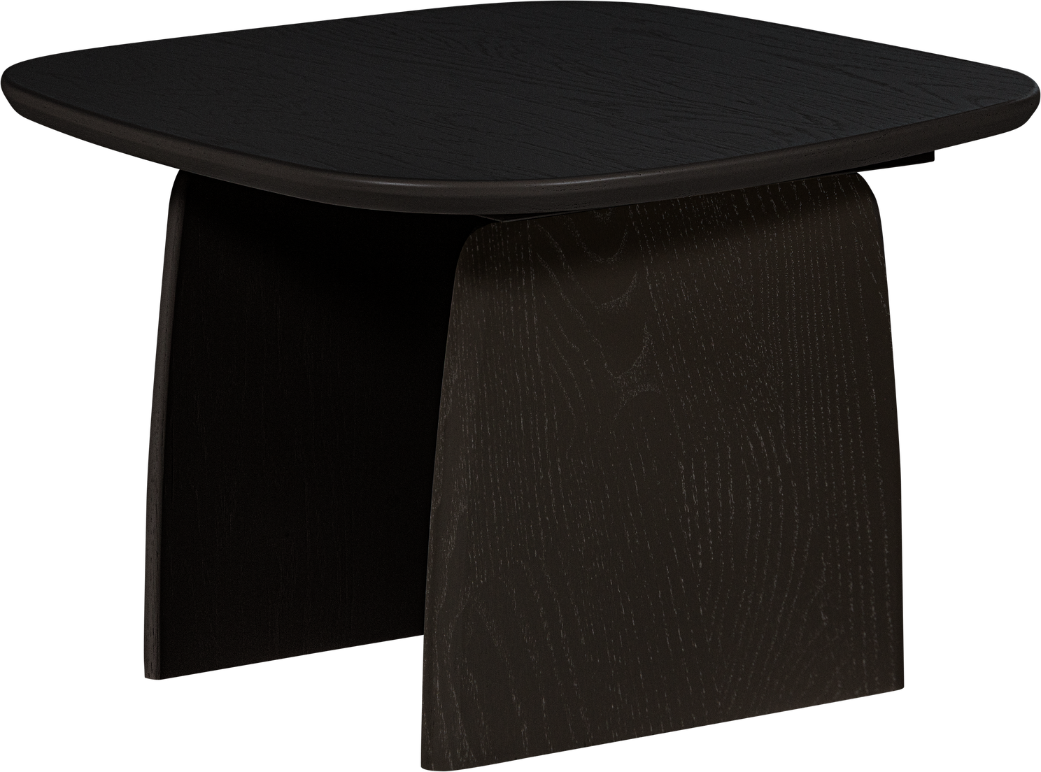 Sofabord Woood Tablo 60x60    Massivt Egetræ  Blacknight-lak  Fsc Mix  Sort
