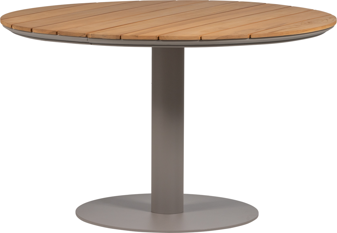 Rundt Udendørs Spisebord Woood Collection ø122   Fsc-certificeret Træ   Aluminium Natur