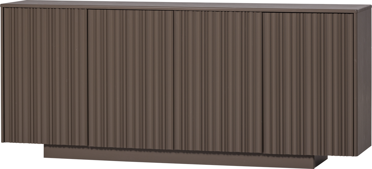 Skænk Sideboard Woood Nova Truffle Brown Fyrretræ    Grafiske Låger  H85xb200xd40    Fsc Mix