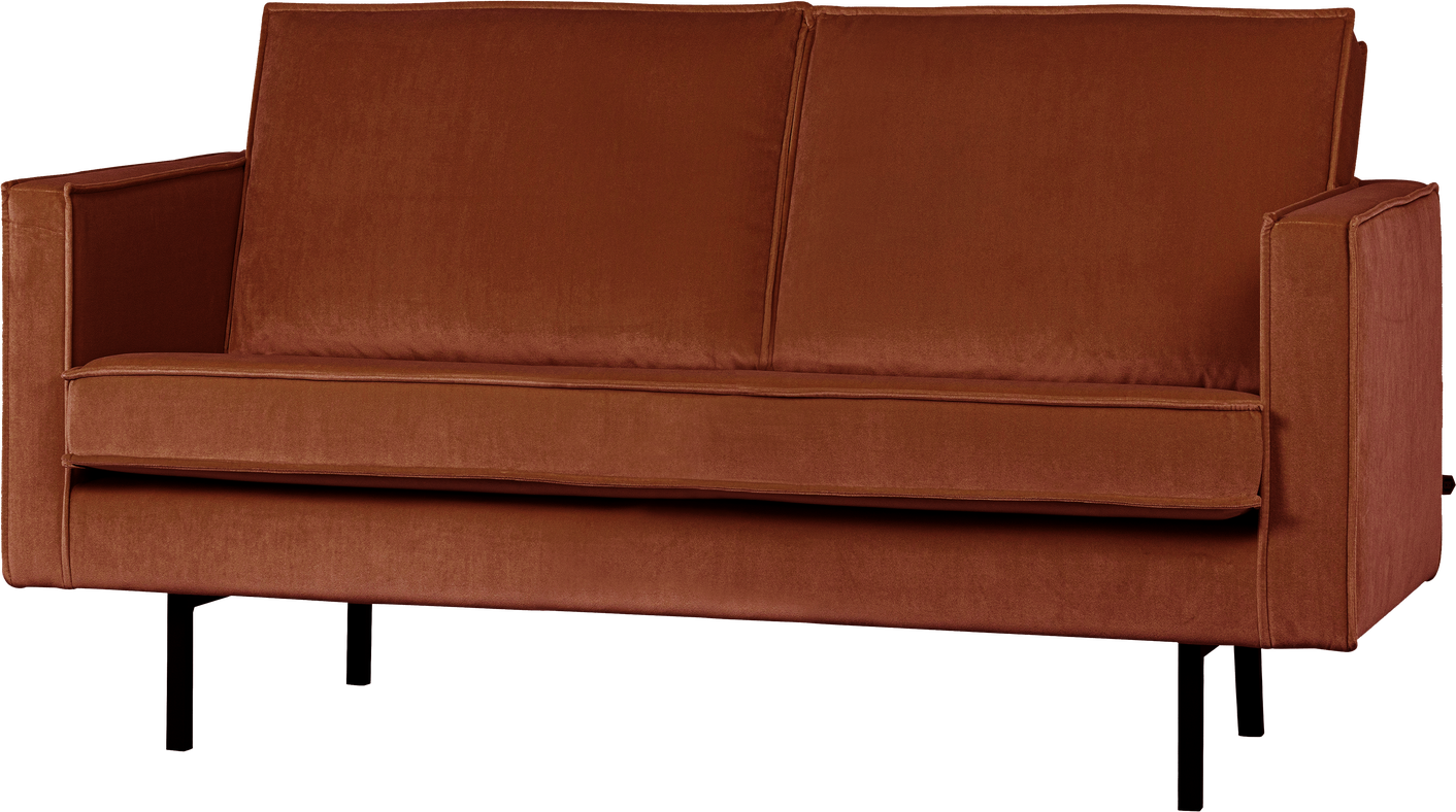 -personers Sofa Woood Rodeo  Jarra Velvet Velour Rust  150    Fast Siddekomfort  Martindale 100 000