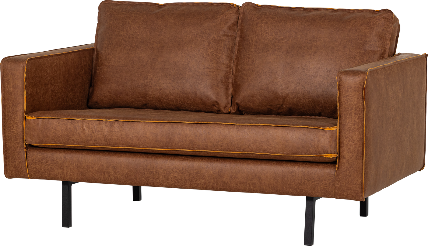 -personers Sofa Woood Rodeo  Cognac Ecoleather Kunstlæder  Fast Siddekomfort  H85ã B150ã D86