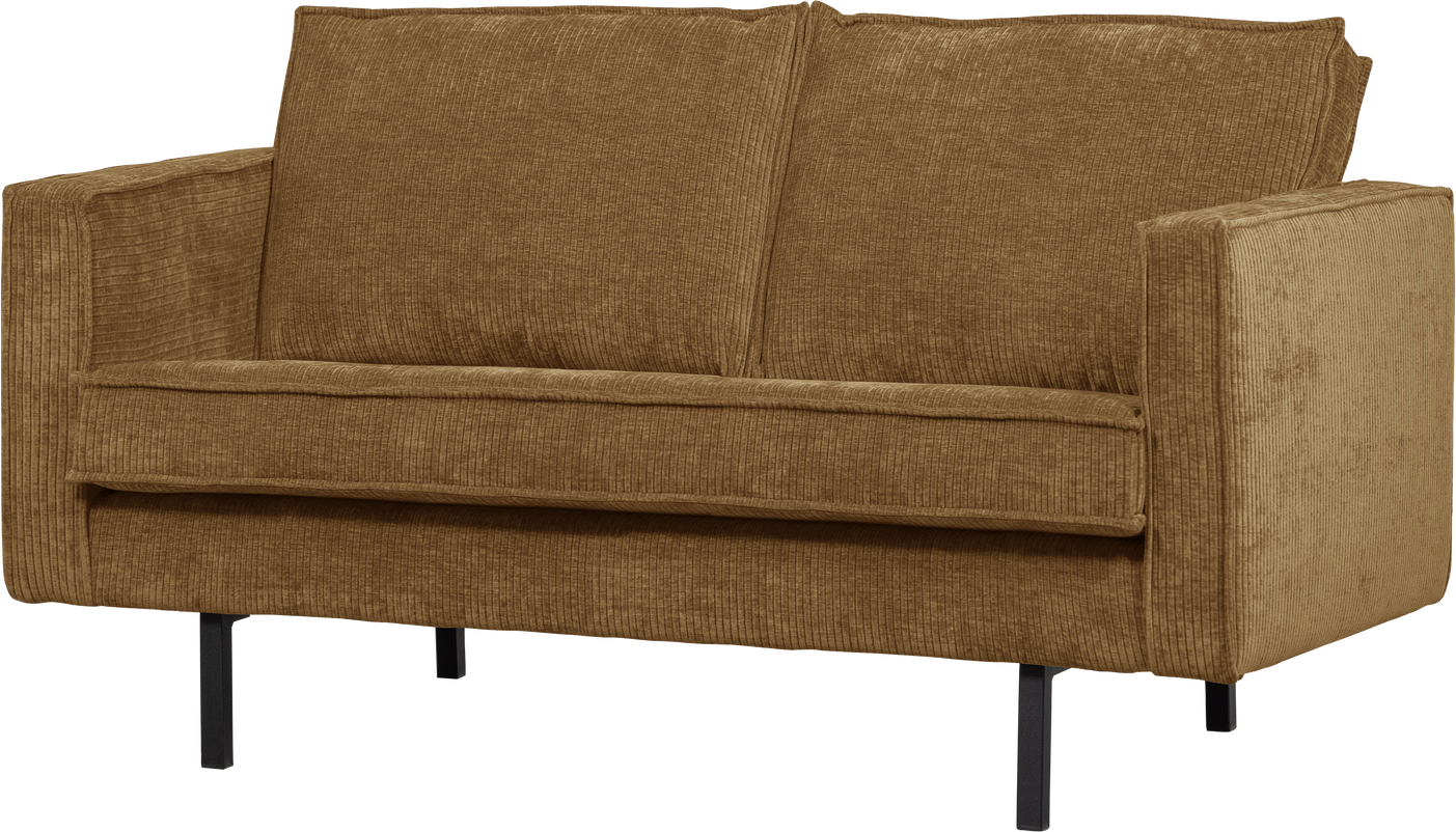 -personers Sofa Woood Rodeo Honninggul Remy Ribstof 150x86x85