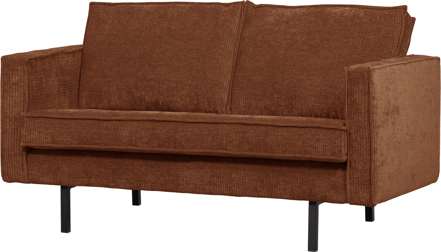 -personers Sofa Loveseat Woood Rodeo Rustbrun Ribstof 150   100  Polyester Martindale 80 000