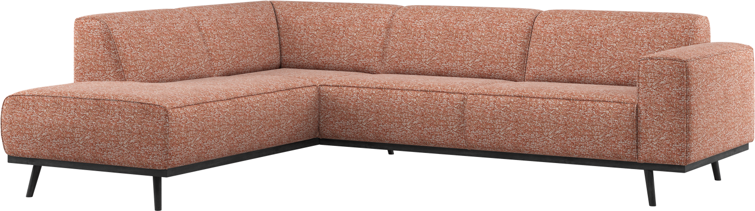Hjørnesofa Woood Statement Terra Melange Orange Venstrevendt B274ã D210   100  Polyester   Pers