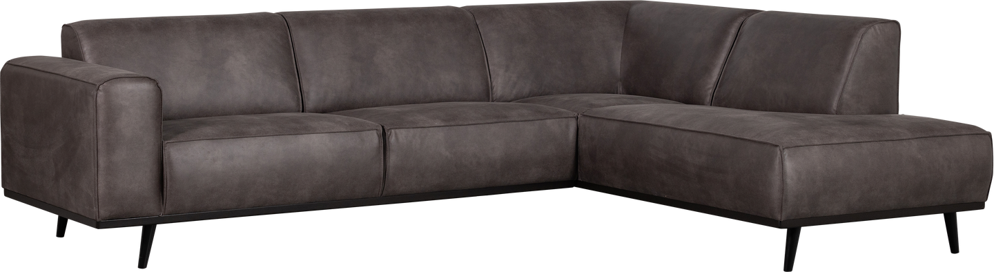 Højrevendt Hjørnesofa Woood Statement Antracit Læderlook 274x210