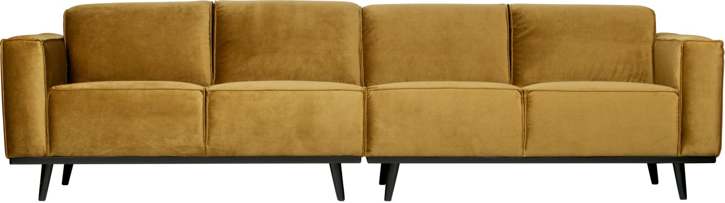 -personers Sofa Woood Statement Honninggul Jarra-velour 280 Bred 100 Polyester