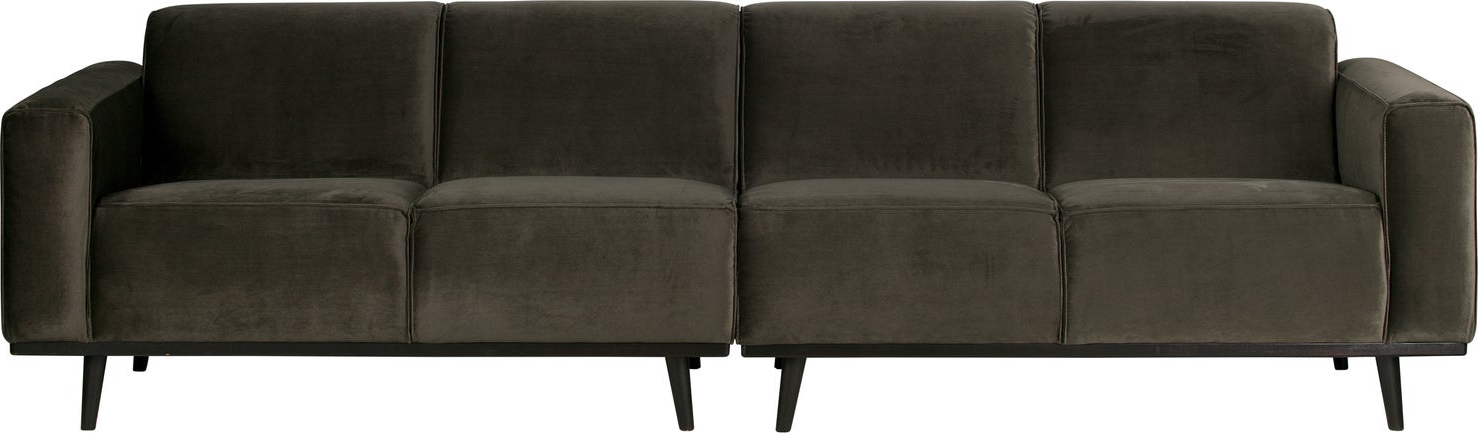 -personers Sofa Woood Statement  Varm Grøn Jarra-velour  B280 H77 D93