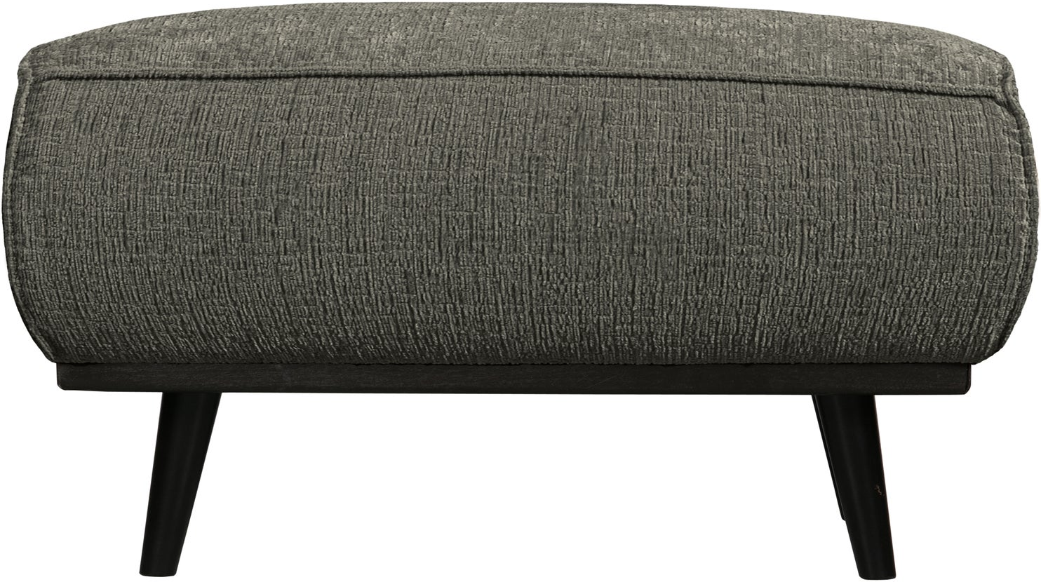 Puf Woood Statement  Grov Frostblå Velour  40x80x55    Ben   Birketræ
