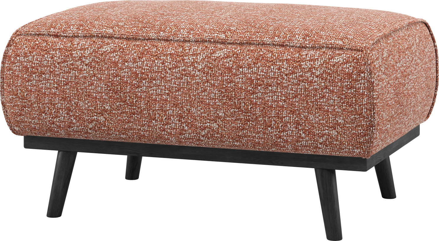 Puf Skammel Woood Statement  Orange Melange 100  Polyester H40ã B80ã D55