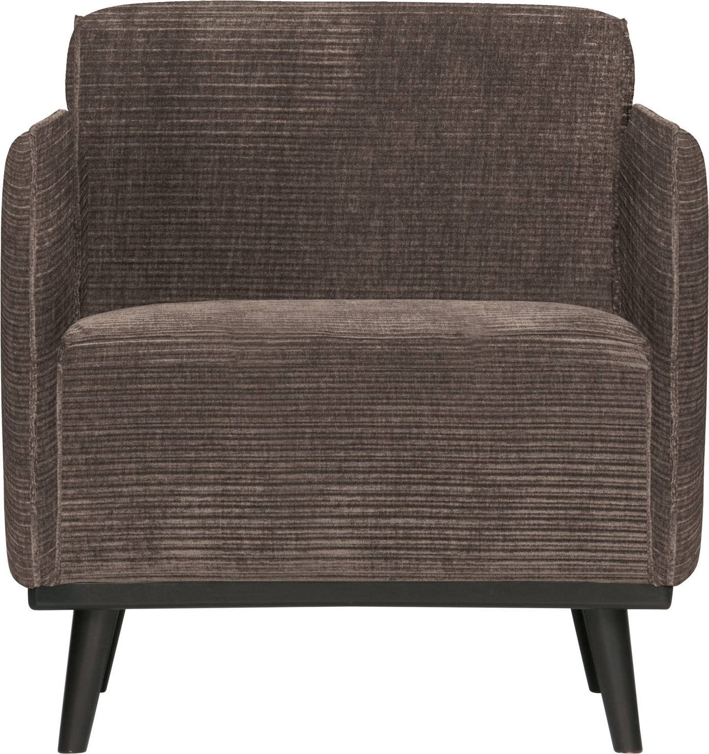 Lænestol Woood Statement Taupe Vævet Jacquard Rib Fløjlsagtig Overflade Bonell-fjedre 77ã 72ã 93