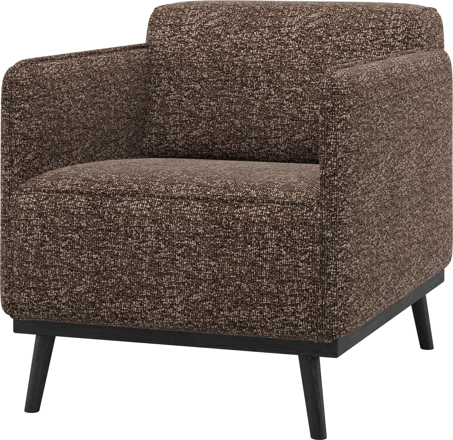 Lænestol Woood Statement Brun Melange 100 Polyester H77xb72xd93