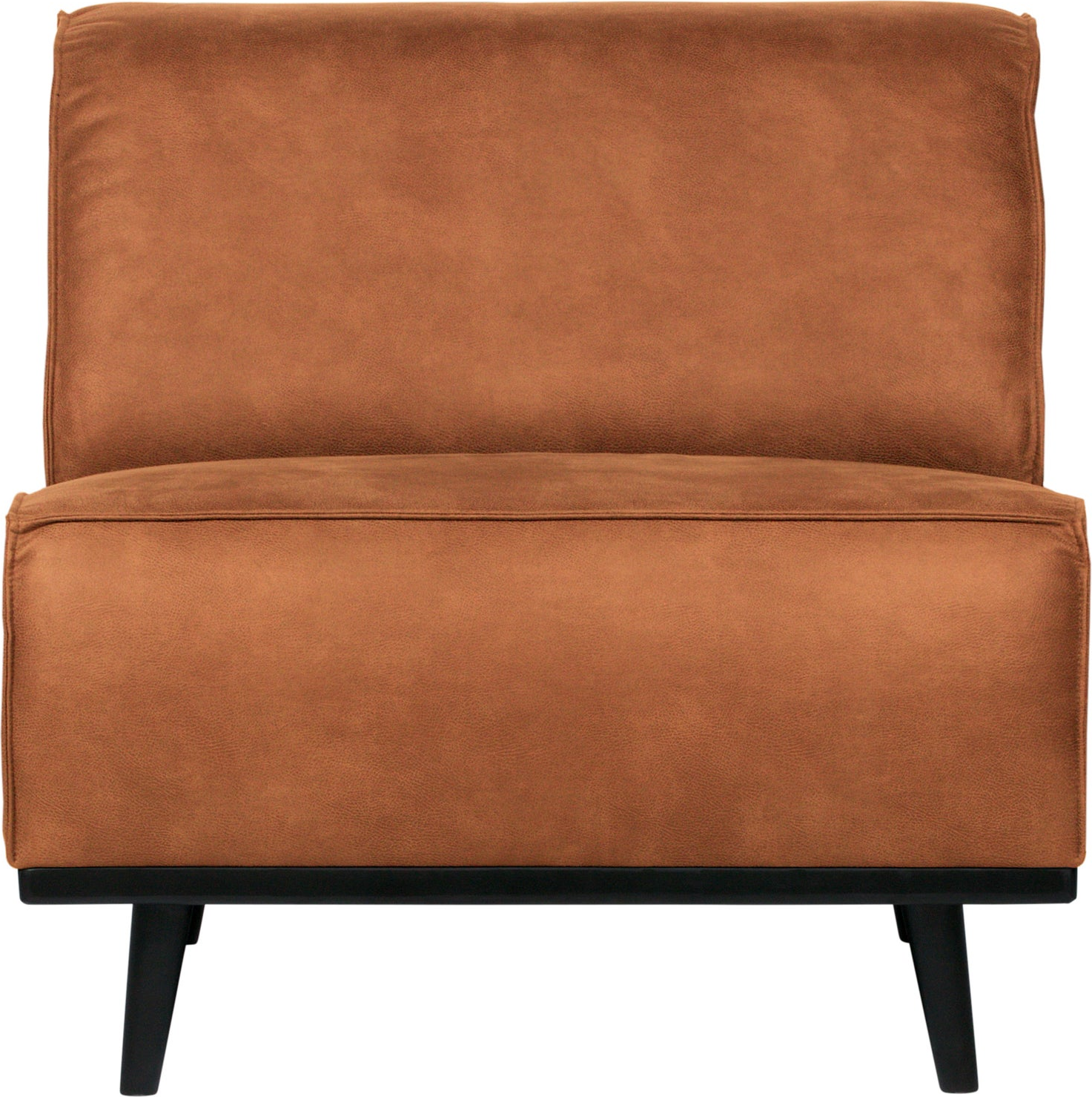 Udendørs  -personers Modulsofa Woood Statement Cognac Læderlook 77x79x93