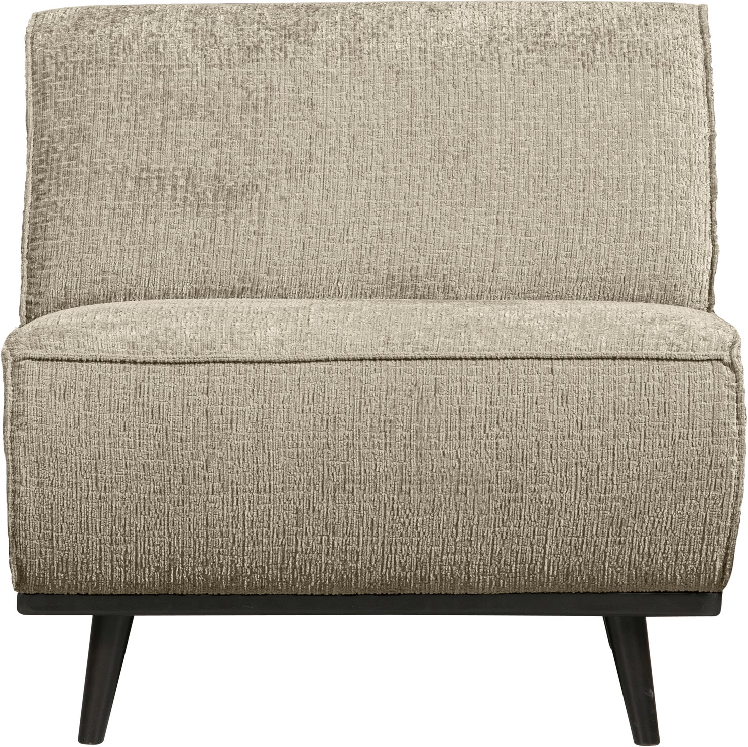-personers Modulsofa Woood Statement Ferra Beige Grov Velour Loungemodul