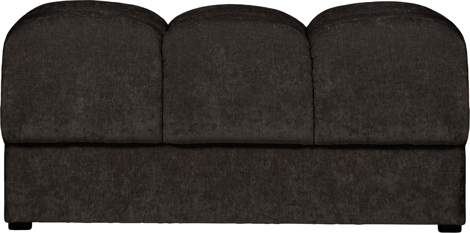 Sofapuf Ottoman Woood Second Date Antracit Polyester 42x82x61