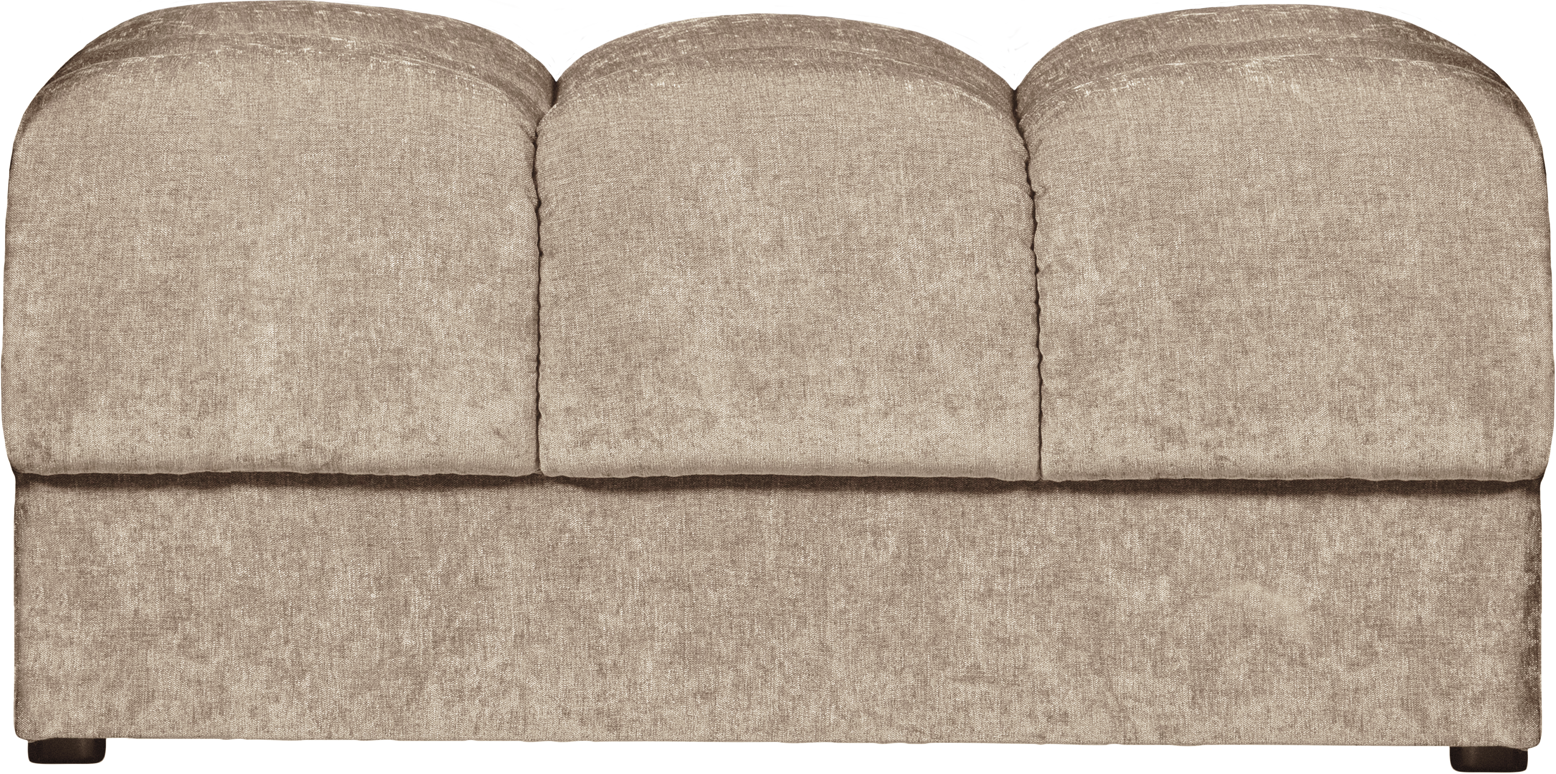 Sofapuf Woood Second Date Nougat 42x82x61   Polyesterstof