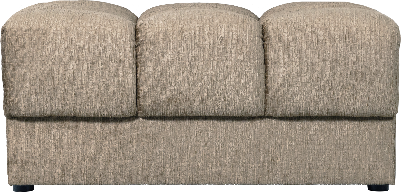 Sofapuf Woood Second Date Velour Lysegrå 82x61x42