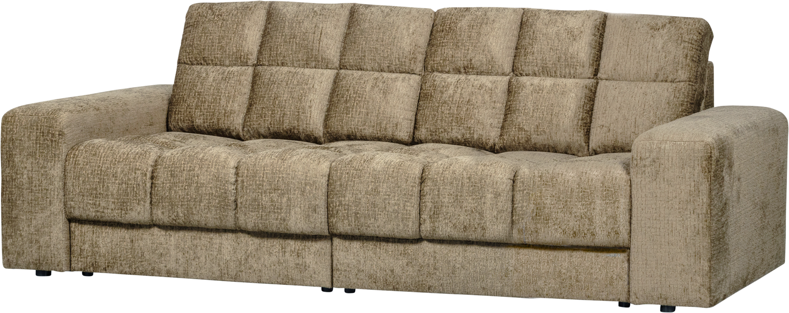 Woood Second Date 2-personers Sofa i Lysegrå Velour