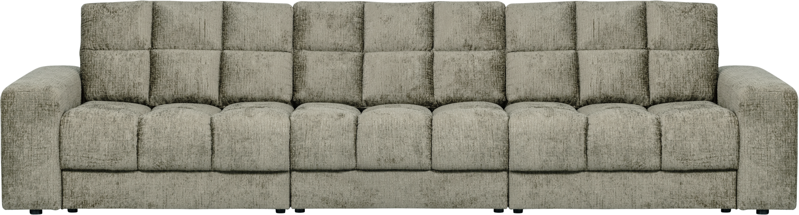 Woood Second Date Velour Sofa Frost – Elegant 3-personers Sofa