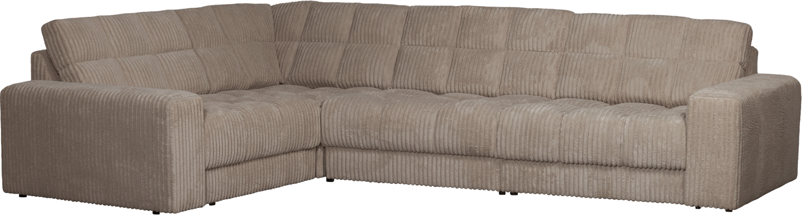 Venstrevendt Hjørnesofa i Mudder Fløjl fra Woood
