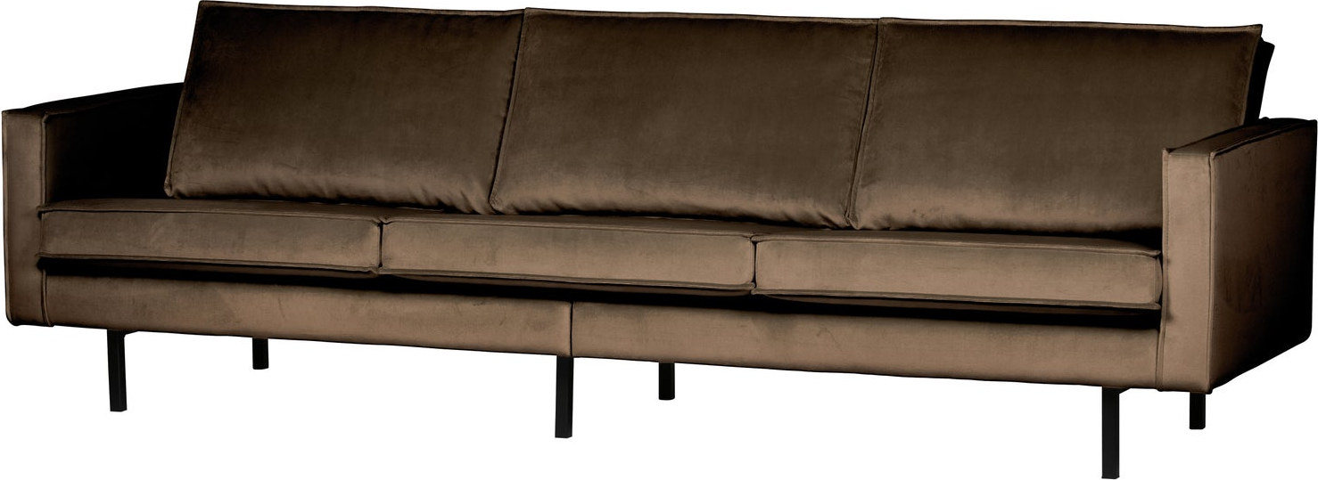 -personers Sofa Woood Rodeo Velour Taupe B277   D86   H85   Slidstærk