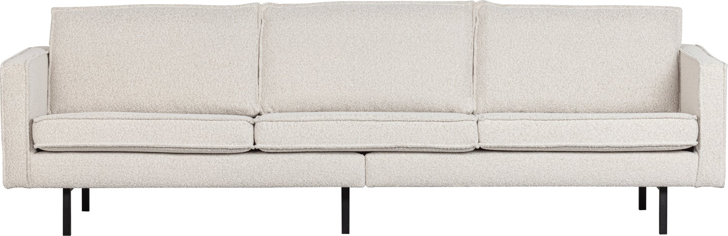 -personers Sofa Woood Rodeo Bouclé Natur 277   Fast Siddekomfort Metalben