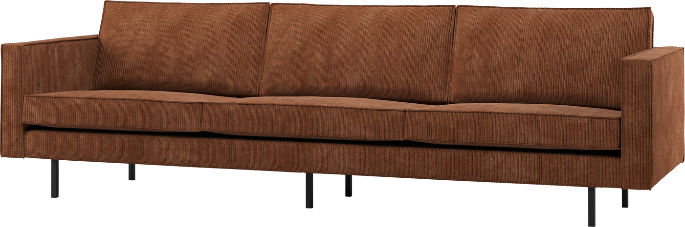 -personers Sofa Woood Rodeo  Rustbrun Ribstof Jacquardvævet  B277    Fast Komfort
