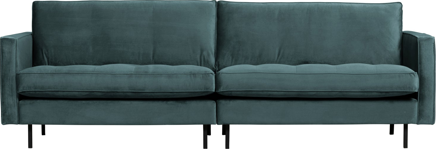 -personers Sofa Woood Rodeo Classic   Teal Jarra-velour  Fast Siddekomfort   Høje Ben