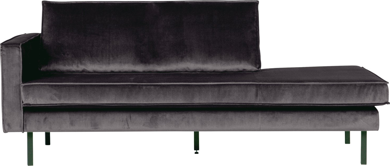 Daybed Woood Rodeo Venstrevendt Antracit Velour  Moderne Lounge  203